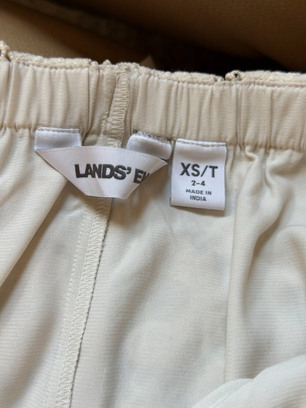Lands End | Women's Lace Overlay Midi Skirt - Picture 3 of 3